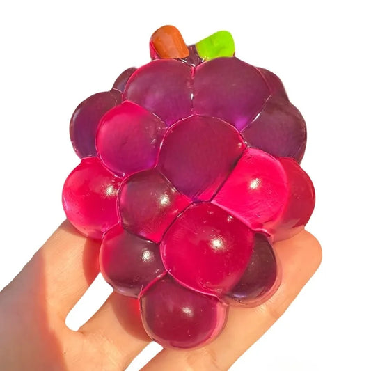 Handmade Squishy Grape Stress Toy