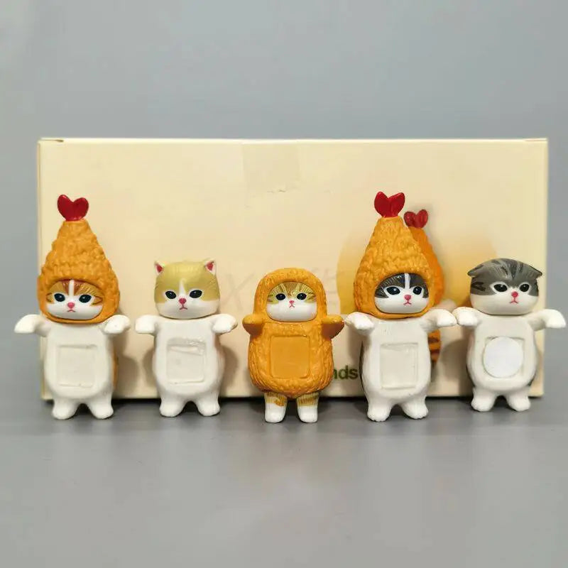 New in Stock Mofusand Cat Fruit Fried Shrimp Prone Position Series Blind Box Cute Mini Action Figure Desk Ornament Surprise Gift