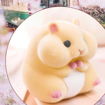 YELL Chubby Hamster — Flocked Gashapon Squish Toy