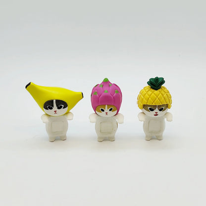 New in Stock Mofusand Cat Fruit Fried Shrimp Prone Position Series Blind Box Cute Mini Action Figure Desk Ornament Surprise Gift