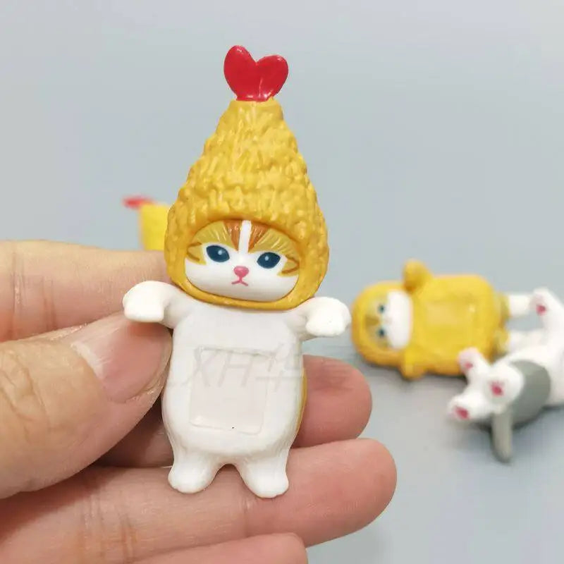New in Stock Mofusand Cat Fruit Fried Shrimp Prone Position Series Blind Box Cute Mini Action Figure Desk Ornament Surprise Gift