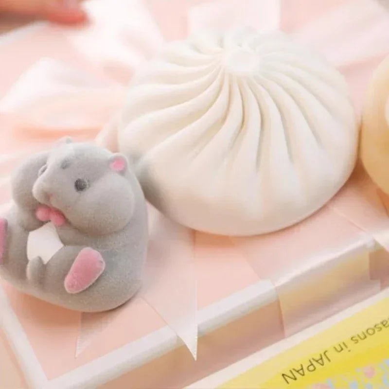 YELL Chubby Hamster — Flocked Gashapon Squish Toy