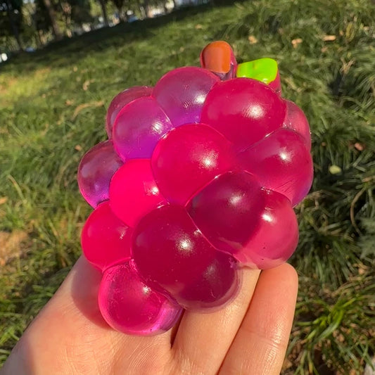 Handmade Squishy Grape Stress Toy
